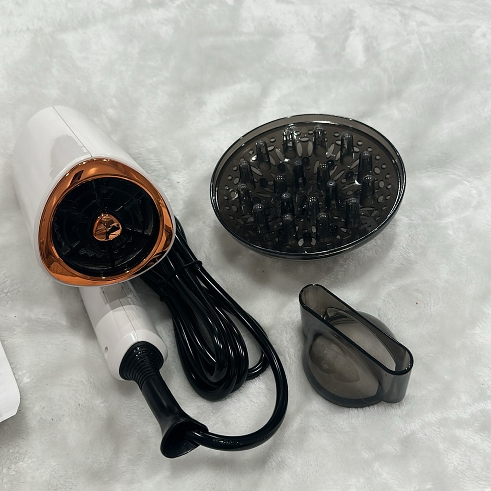 Professional Hair Dryer with Gold Accents